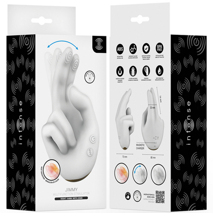 INTENSE - JIMMY STIMULATEUR MULTIFONCTION EN FORME DE MAIN AVEC VIBRATION ET CHALEUR