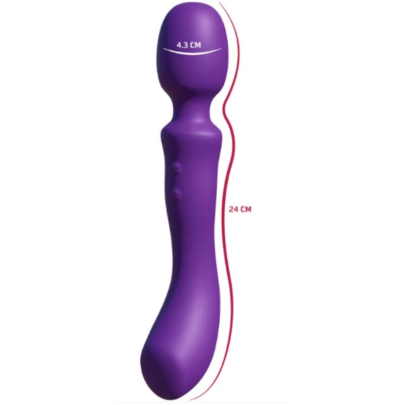 SHE.E.O - BÂTONNET DE MASSAGE VIBRANT À DOUBLE EXTRÉMITÉ VIBRANT