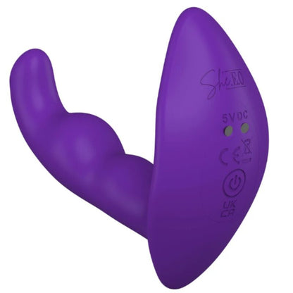 SHE.E.O - STIMULATEUR ANAL VIBRANT ROTATIF AVEC TÉLÉCOMMANDE VIOLET