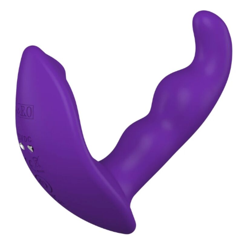 SHE.E.O - STIMULATEUR ANAL VIBRANT ROTATIF AVEC TÉLÉCOMMANDE VIOLET