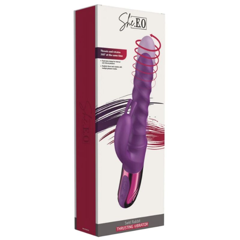 SHE.E.O - VIBRATEUR TOURBILLON LAPIN VIOLETTE