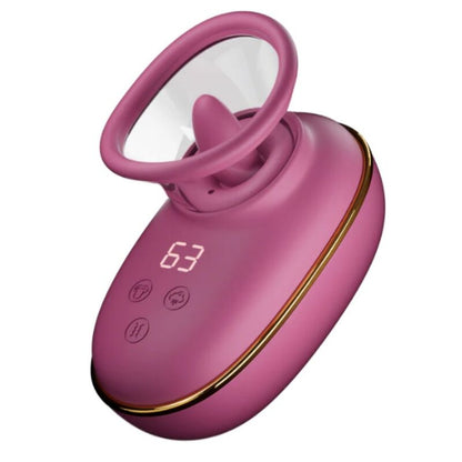 SHE.E.O - POMPE DE STIMULATION CLITORIALE AUTOMATIQUE AVEC EFFET DE LÉCHAGE (VIOLET)