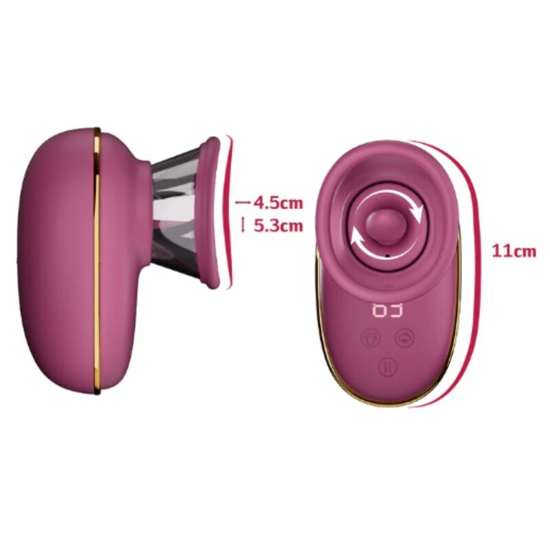 SHE.E.O - POMPE DE STIMULATION CLITORIALE AUTOMATIQUE AVEC EFFET DE LÉCHAGE (VIOLET)