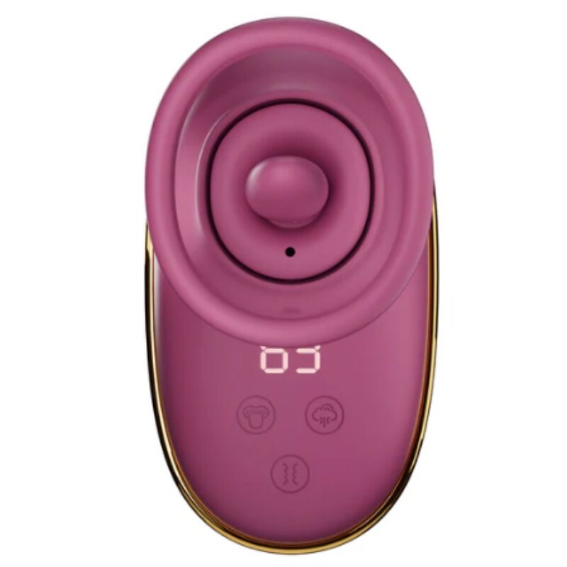 SHE.E.O - POMPE DE STIMULATION CLITORIALE AUTOMATIQUE AVEC EFFET DE LÉCHAGE (VIOLET)