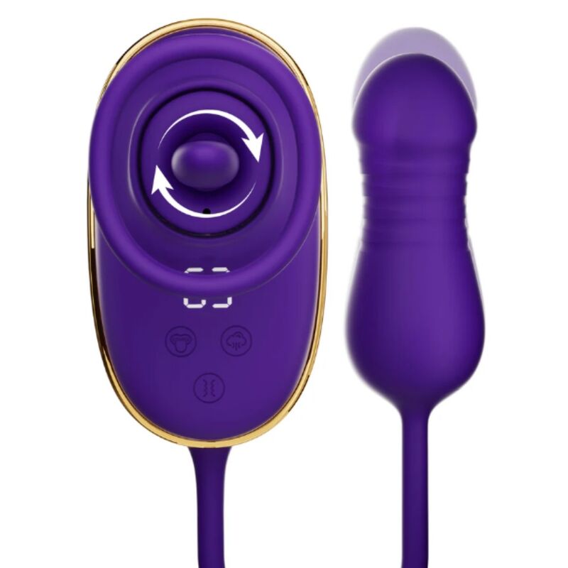 SHE.E.O - SUCCION CLITORIALE AVEC EFFET DE LÉCHAGE ET STIMULATEUR ANAL VIOLET