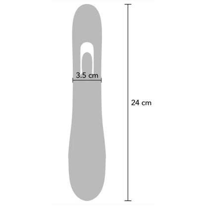 SHE.E.O - VIBRATEUR POINT G LAPIN AVEC MOUVEMENT NUMÉRIQUE VIOLET