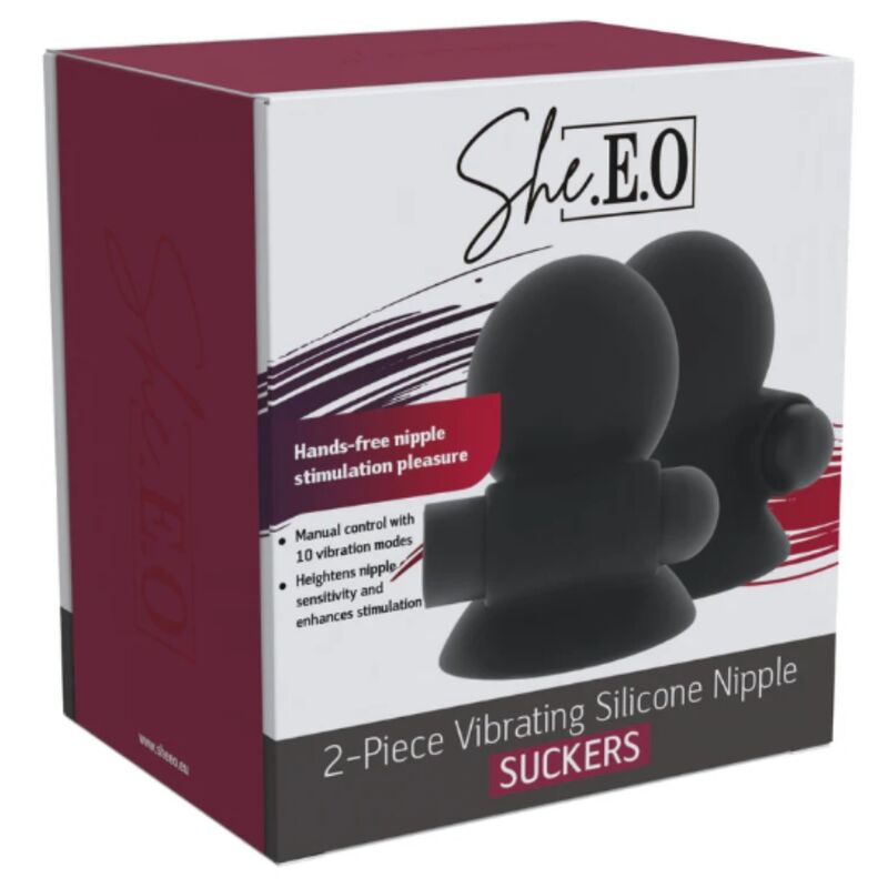SHE.E.O - GEL DE SUCCION VIBRANT RECHARGEABLE POUR LES TÉTONS