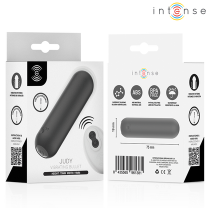 INTENSE - JUDY VIBRANT RECHARGEABLE AVEC TÉLÉCOMMANDE NOIR