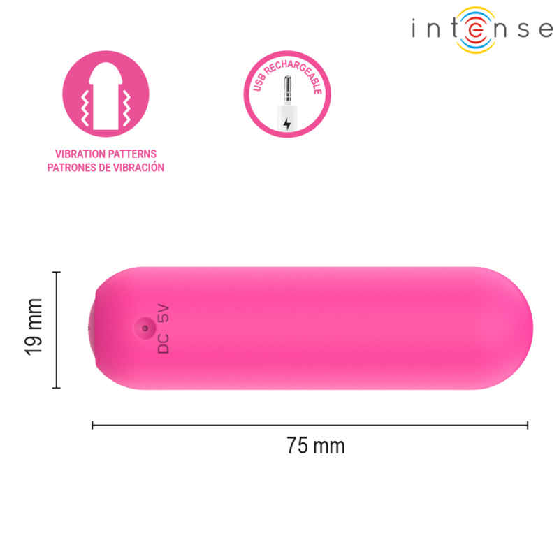 INTENSE - JUDY VIBRANTE RECHARGEABLE AVEC TÉLÉCOMMANDE ROSE