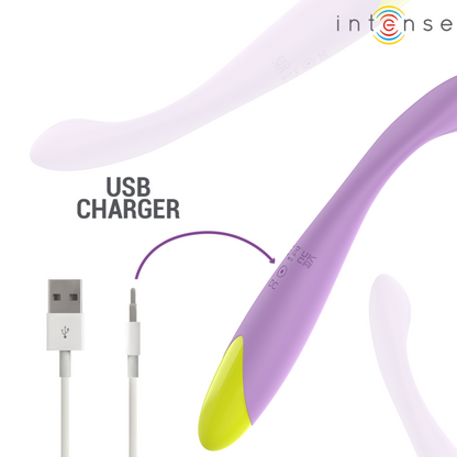 INTENSE - LUCCA STIMULATEUR DE POINT G FLEXIBLE RECHARGEABLE PAR USB