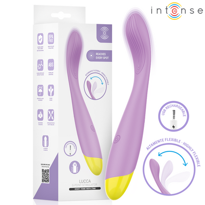 INTENSE - LUCCA STIMULATEUR DE POINT G FLEXIBLE RECHARGEABLE PAR USB