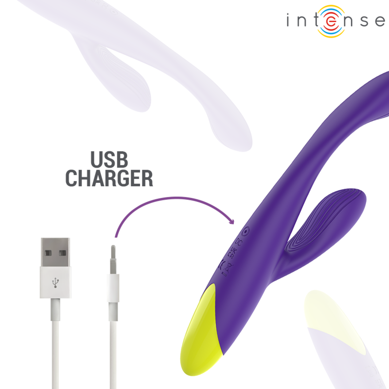 INTENSE - STIMULATEUR LAPIN RECHARGEABLE PAOLO POUR LE POINT G ET LE CLITORIS