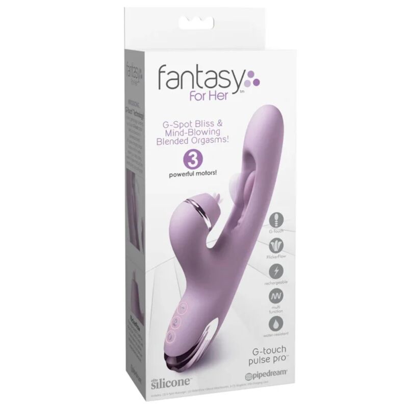 FANTASY FOR HER - G-TOUCH PULSE PRO VIBRATEUR LAPIN VIOLET POUR POINT G ET CLITORIAL