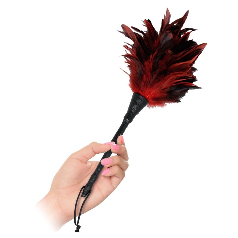 FETISH FANTASY SERIES - CARESSEUR DE PLUMES NOIRES ET ROUGES