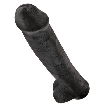 KING COCK - GODEMICHET RÉALISTE AVEC TESTICULES 38 CM NOIR