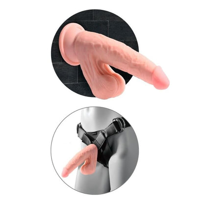 KING COCK PLUS - GODEMICHET RÉALISTE TRIPLE DENSITÉ AVEC TESTICULES MOBILES 23 CM CHAIR