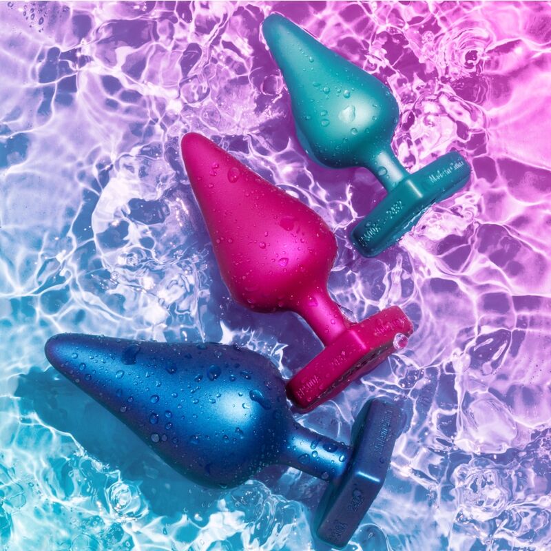 ROMP - KIT D'ENTRAÎNEMENT ANAL LUSTER TAILLES S/M/L AVEC BASE EN FORME DE CŒUR