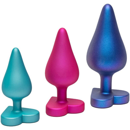 ROMP - KIT D'ENTRAÎNEMENT ANAL LUSTER TAILLES S/M/L AVEC BASE EN FORME DE CŒUR