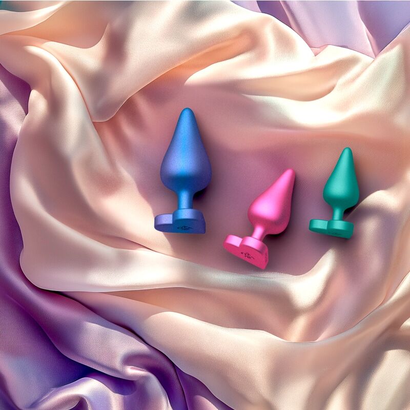 ROMP - KIT D'ENTRAÎNEMENT ANAL LUSTER TAILLES S/M/L AVEC BASE EN FORME DE CŒUR