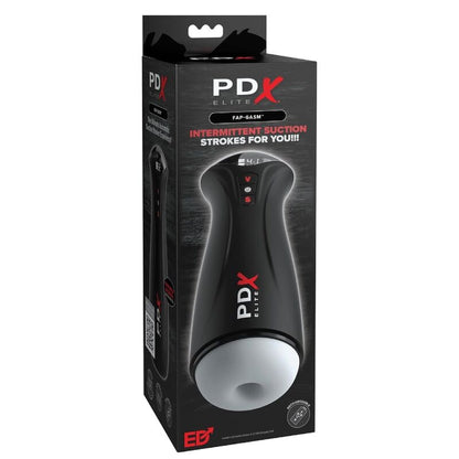 PDX ELITE - MASTURBATEUR MASCULIN TRANSPARENT FAP-GASM AVEC SUCCION INTERMITTENTE