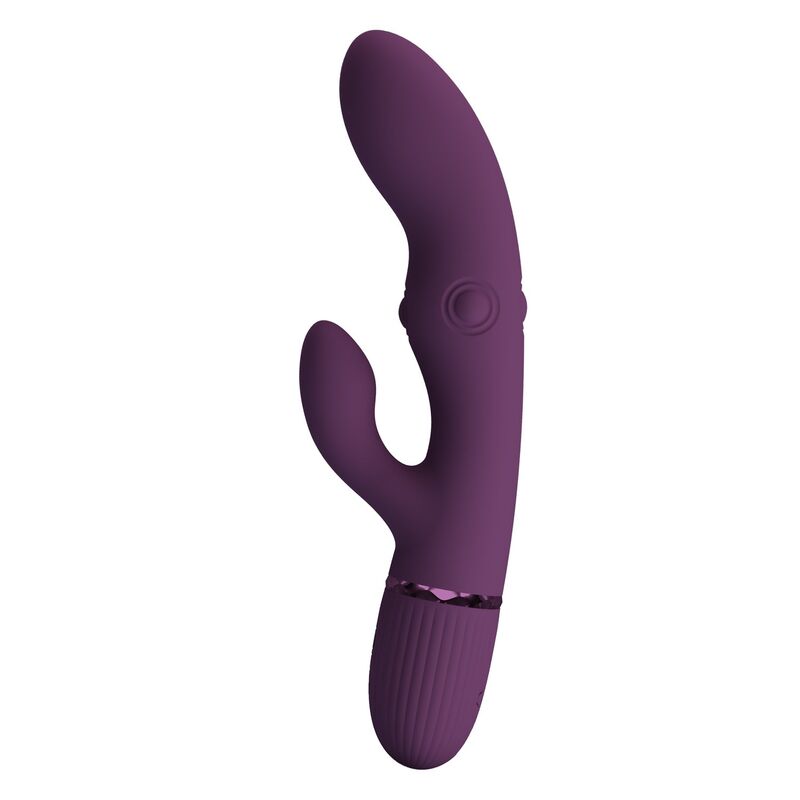 PRETTY LOVE - ZACH VIBRATEUR LAPIN RECHARGEABLE À POUSSER 5+5 FONCTIONS