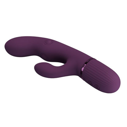 PRETTY LOVE - ZACH VIBRATEUR LAPIN RECHARGEABLE À POUSSER 5+5 FONCTIONS