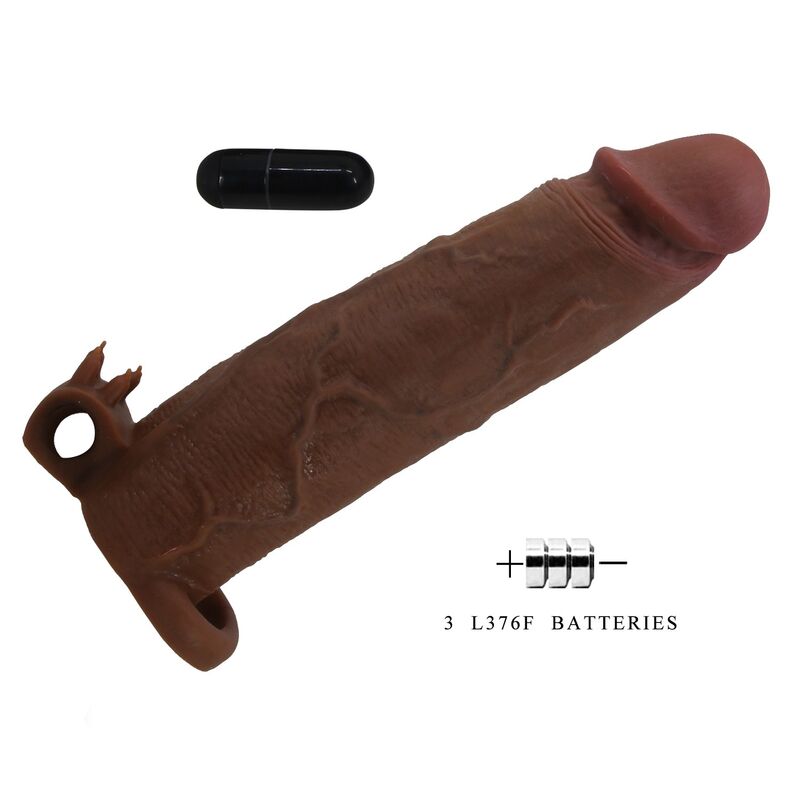 PRETTY LOVE - XERXES MANCHON PÉNIS VIBRANT 22 CM Ø 4,5 CM MARRON