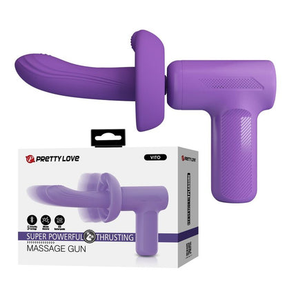 PRETTY LOVE - PISTOLET DE MASSAGE VITO À POUSSÉE 5 MODES VIOLET