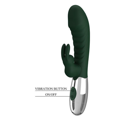 PRETTY LOVE - VIBRATEUR LAPIN COQUIN 30 FONCTIONS RECHARGEABLE USB VERT