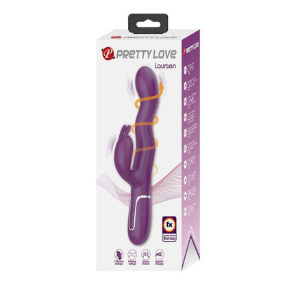 PRETTY LOVE - VIBRATEUR LAPIN LOURSEN AVEC MOUVEMENT DE POUSSÉE ET 7 MODES DE VIBRATION RECHARGEABLE PAR USB VIOLET