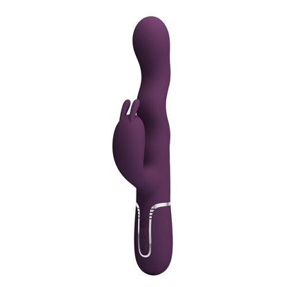 PRETTY LOVE - VIBRATEUR LAPIN LOURSEN AVEC MOUVEMENT DE POUSSÉE ET 7 MODES DE VIBRATION RECHARGEABLE PAR USB VIOLET
