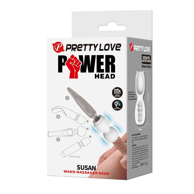 PRETTY LOVE - SUSAN POWER HEAD WAND MASSAGER Ø 6,5 CM