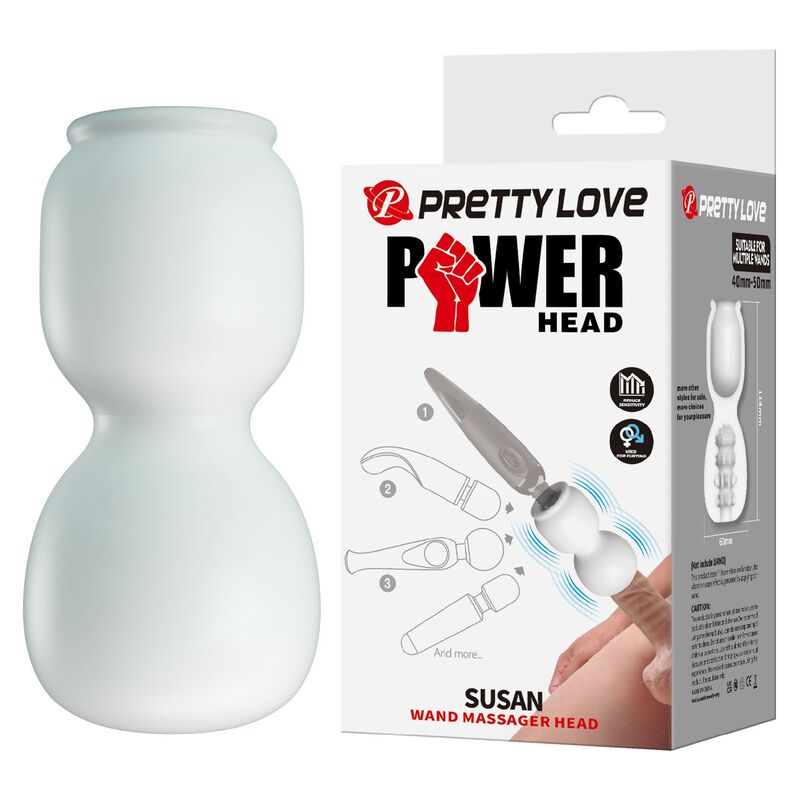 PRETTY LOVE - SUSAN POWER HEAD WAND MASSAGER Ø 6,5 CM