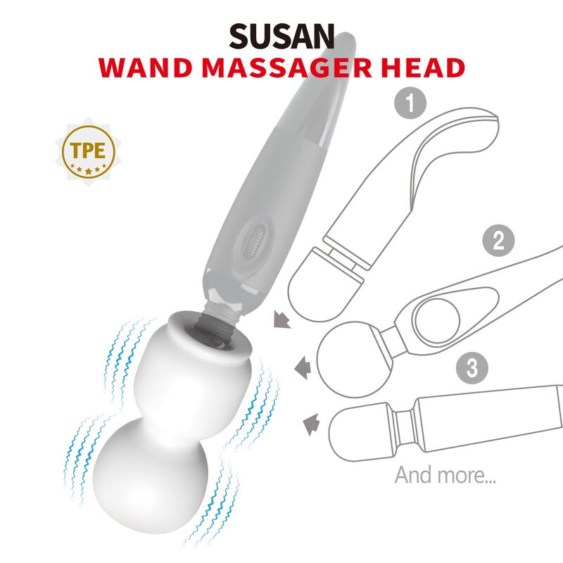 PRETTY LOVE - SUSAN POWER HEAD WAND MASSAGER Ø 6,5 CM