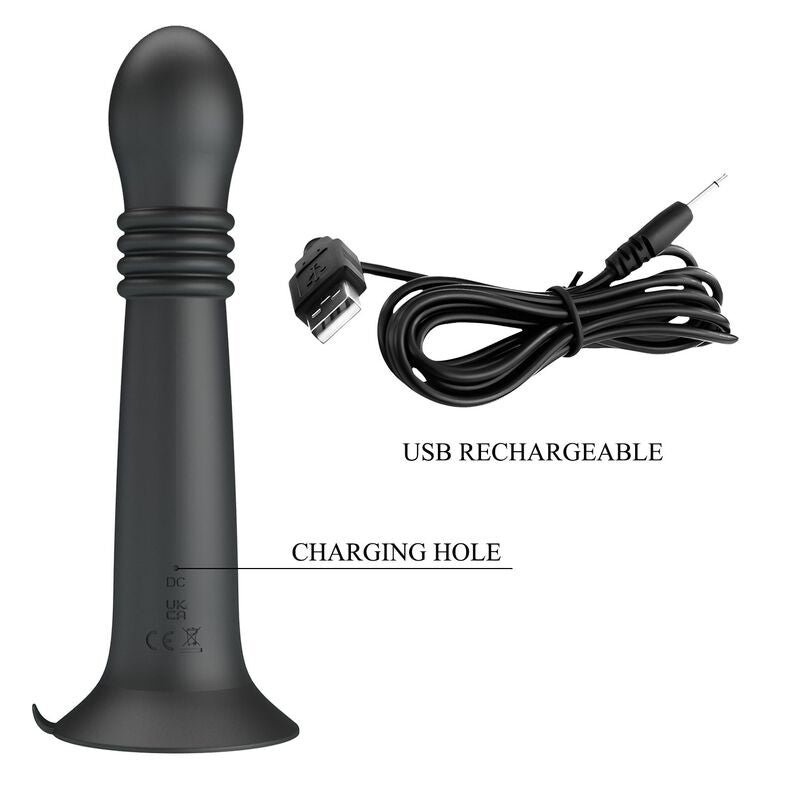 PRETTY LOVE - STELLA MASSEUR ROTATIF ET À POUSSÉE RECHARGEABLE PAR USB