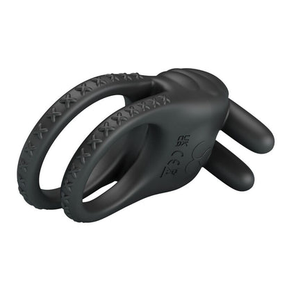 PRETTY LOVE - SINI ANNEAU PÉNIS VIBRANT RECHARGEABLE 10 FONCTIONS NOIR