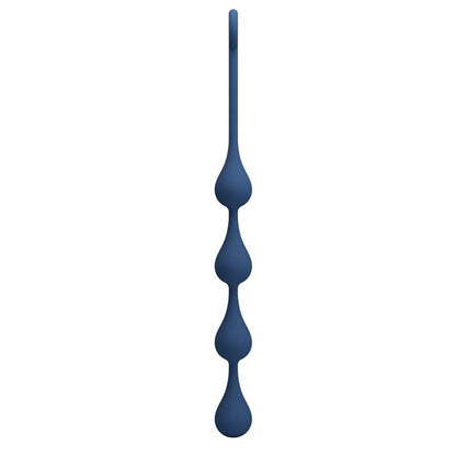MR PLAY - PERLES ANALES EN SILICONE BLEU, TAILLE M (33 CM)