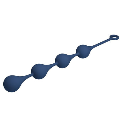 MR PLAY - PERLES ANALES EN SILICONE BLEU, TAILLE XL (52,5 CM)