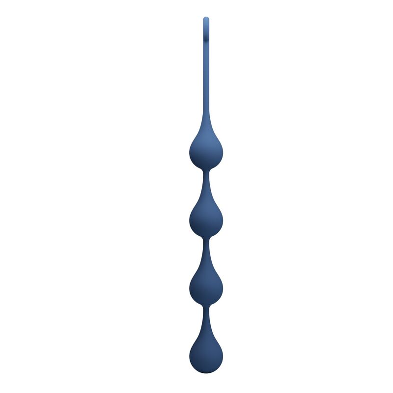 MR PLAY - PERLES ANALES EN SILICONE BLEU, TAILLE XL (52,5 CM)