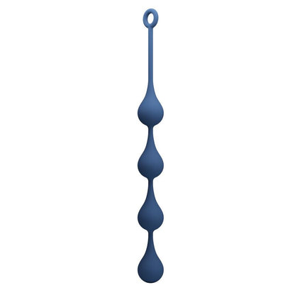 MR PLAY - PERLES ANALES EN SILICONE BLEU, TAILLE XL (52,5 CM)
