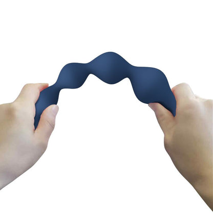 MR PLAY - PERLES ANALES EN SILICONE BLEU ET PLUG ANAL 20,4 CM