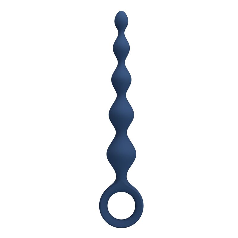 MR PLAY - PERLES ANALES EN SILICONE BLEU ET PLUG ANAL 20,4 CM