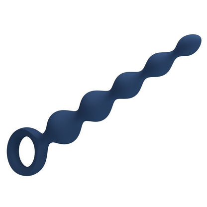 MR PLAY - PERLES ANALES EN SILICONE BLEU ET PLUG ANAL 20,4 CM