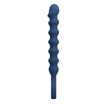 MR PLAY - PERLES ANALES EN SILICONE BLEU ET PLUG ANAL -Ø- 3,4 CM - 28,5 CM
