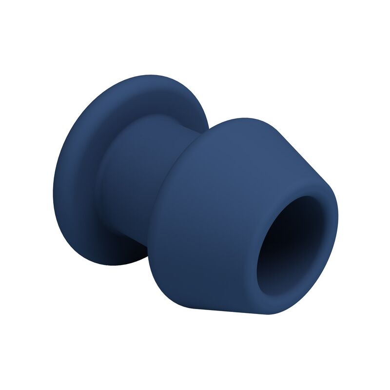 MR PLAY - JACK BLEU PLUG ANAL CREUX EN SILICONE, TAILLE S