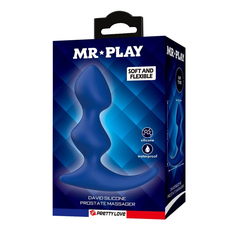 MR PLAY - PLUG ANAL ERGONOMIQUE BLEU