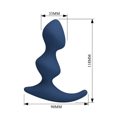 MR PLAY - PLUG ANAL ERGONOMIQUE BLEU