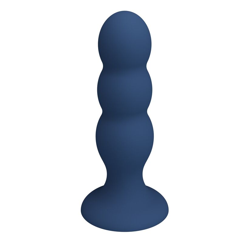 MR PLAY - PLUG ANAL AVEC BILLES MÉTALLIQUES ET VENTOUSE BLEUE