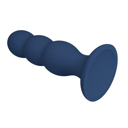 MR PLAY - PLUG ANAL AVEC BILLES MÉTALLIQUES ET VENTOUSE BLEUE