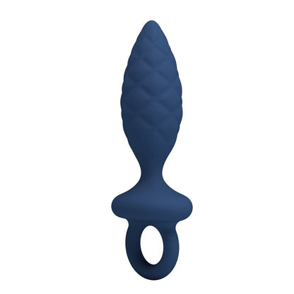 MR PLAY - PLUG ANAL TEXTURÉ AVEC ANNEAU BLEU L